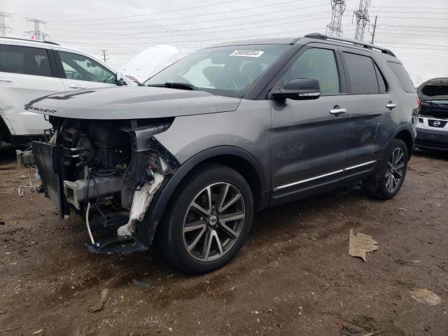 1FM5K8D81EGC21731 - 2014 FORD EXPLORER XLT GRAY photo 1