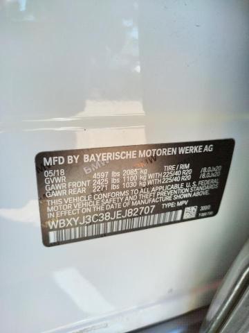 WBXYJ3C38JEJ82707 - 2018 BMW X2 SDRIVE28I WHITE photo 13