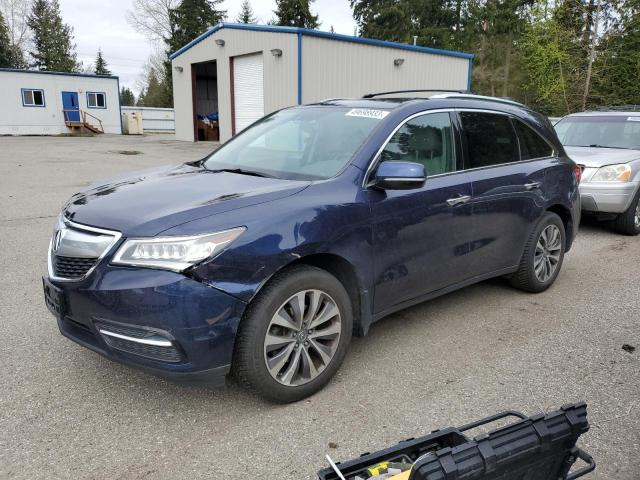 5FRYD4H4XEB009995 - 2014 ACURA MDX TECHNOLOGY BLUE photo 1