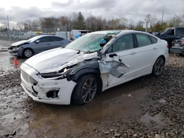 3FA6P0D97KR109353 - 2019 FORD FUSION TITANIUM WHITE photo 1