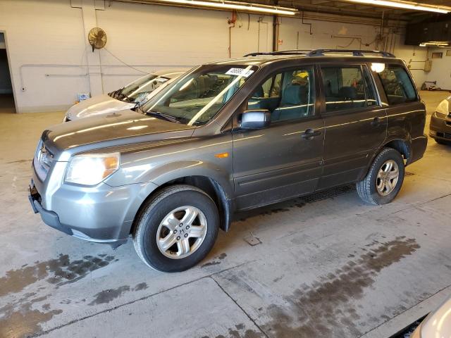 2HKYF18187H508282 - 2007 HONDA PILOT LX GRAY photo 1