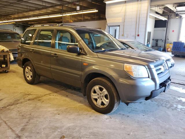 2HKYF18187H508282 - 2007 HONDA PILOT LX GRAY photo 4