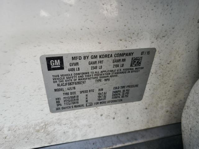 KL4CJFSB2FB265747 - 2015 BUICK ENCORE CONVENIENCE 白色 照片 13