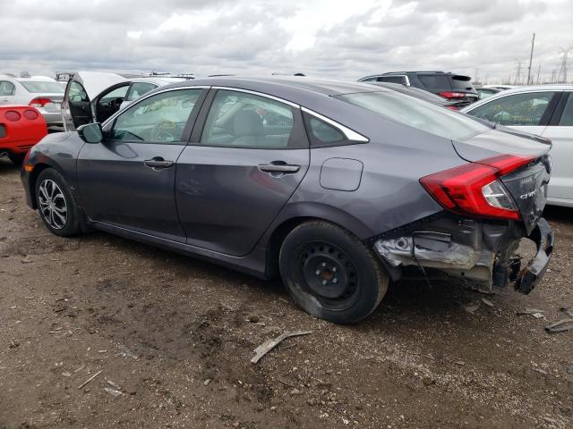 2HGFC2F69LH531966 - 2020 HONDA CIVIC LX GRAY photo 2