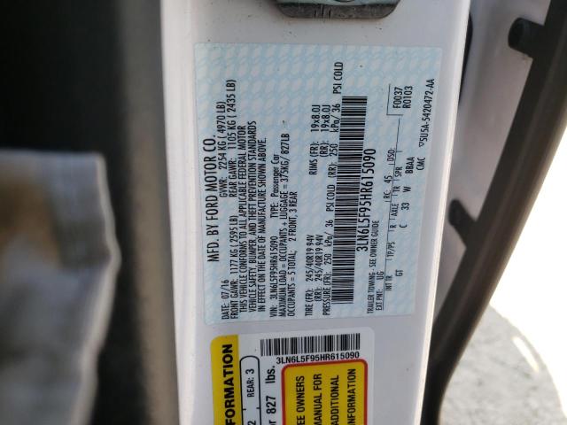 3LN6L5F95HR615090 - 2017 LINCOLN MKZ RESERVE თეთრი ფოტო 13