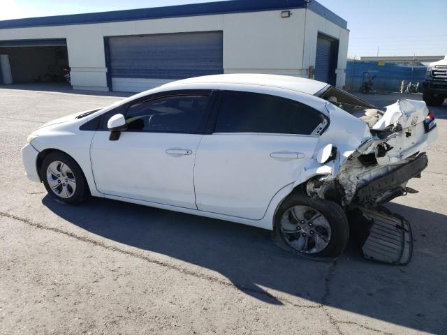 19XFB2F55DE204812 - 2013 HONDA CIVIC LX WHITE photo 2