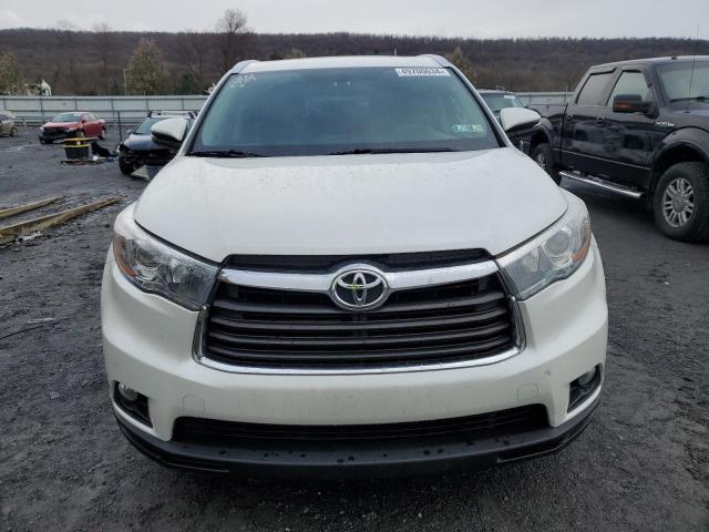 5TDJKRFH5GS304562 - 2016 TOYOTA HIGHLANDER XLE WHITE photo 5