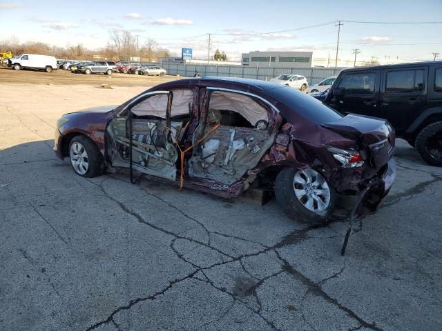 1HGCP2F74AA015834 - 2010 HONDA ACCORD EX MAROON photo 2