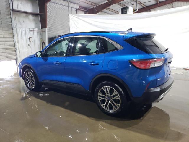 1FMCU9H66MUA64343 - 2021 FORD ESCAPE SEL BLUE photo 2