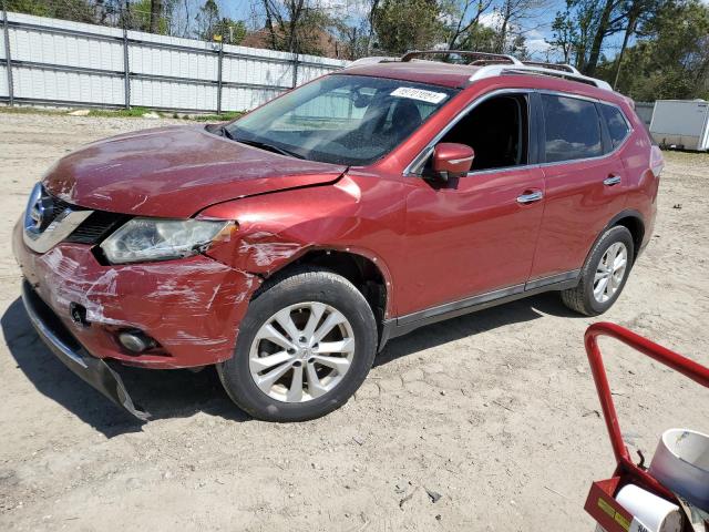 5N1AT2ML7EC857378 - 2014 NISSAN ROGUE S BURGUNDY photo 1