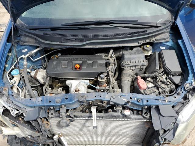 19XFB2F91CE024079 - 2012 HONDA CIVIC EXL ლურჯი ფოტო 11