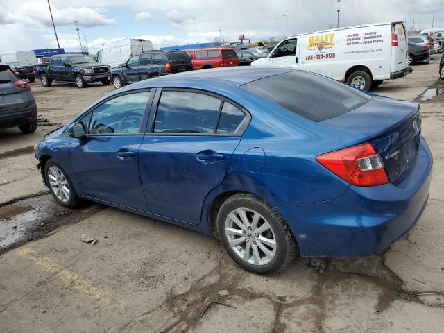 19XFB2F91CE024079 - 2012 HONDA CIVIC EXL ლურჯი ფოტო 2