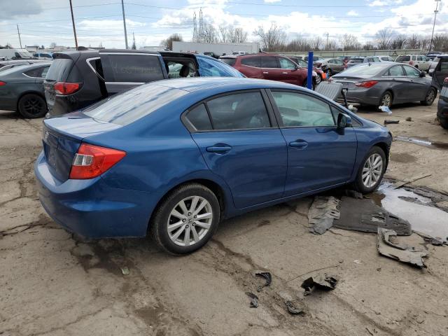 19XFB2F91CE024079 - 2012 HONDA CIVIC EXL BLUE photo 3