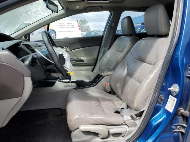 19XFB2F91CE024079 - 2012 HONDA CIVIC EXL BLUE photo 7