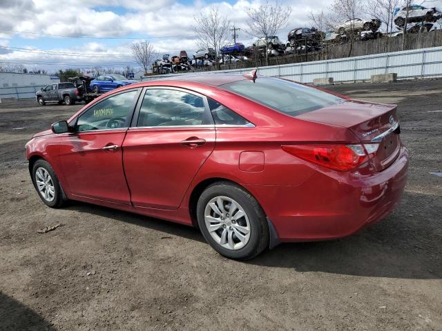 5NPEB4AC4BH148707 - 2011 HYUNDAI SONATA GLS RED photo 2