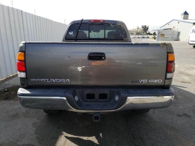 5TBBT441X4S455508 - 2004 TOYOTA TUNDRA ACCESS CAB SR5 GRAY photo 6
