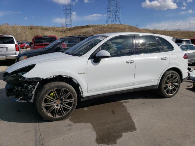 WP1AE2A23JLA70446 - 2018 PORSCHE CAYENNE SE HYBRID PLATINUM WHITE photo 1