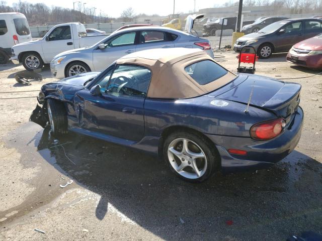 JM1NB353820222664 - 2002 MAZDA MX-5 MIATA BASE BLUE photo 2