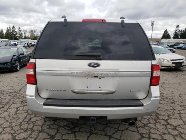 1FMJU1MT4HEA45147 - 2017 FORD EXPEDITION PLATINUM SILVER photo 6