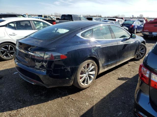 5YJSA1CN1DFP13130 - 2013 TESLA MODEL S ლურჯი ფოტო 3