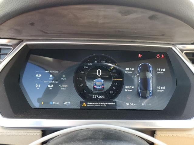 5YJSA1CN1DFP13130 - 2013 TESLA MODEL S ლურჯი ფოტო 9