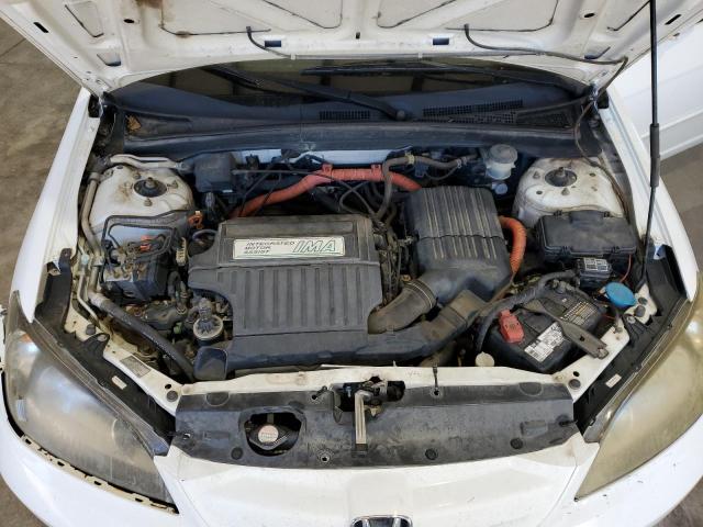 JHMES96605S011428 - 2005 HONDA CIVIC HYBRID WHITE photo 11