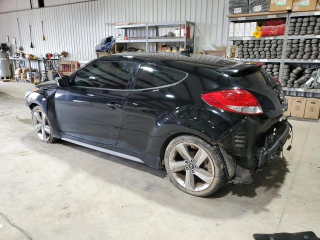 KMHTC6AE2EU205848 - 2014 HYUNDAI VELOSTER TURBO BLACK photo 2