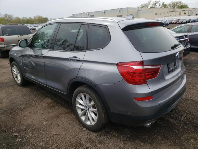 5UXWX9C58F0D58264 - 2015 BMW X3 XDRIVE28I GRAY photo 2