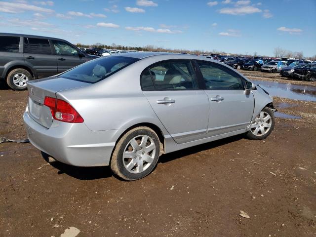 1HGFA16558L054292 - 2008 HONDA CIVIC LX SILVER photo 3