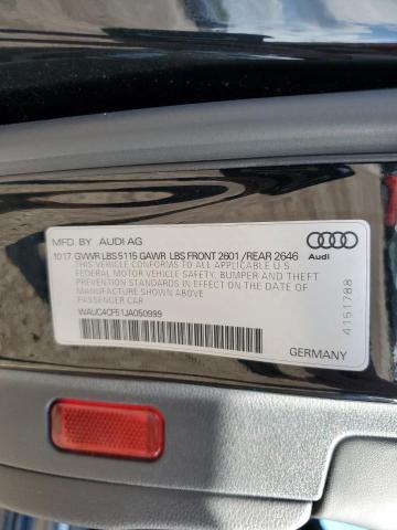 WAUC4CF51JA050999 - 2018 AUDI S5 PRESTIGE BLACK photo 12