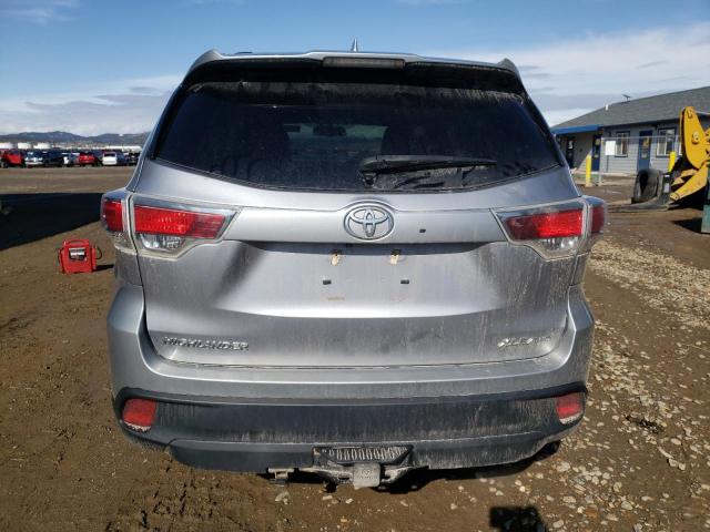 5TDJKRFH1GS350678 - 2016 TOYOTA HIGHLANDER XLE SILVER photo 6