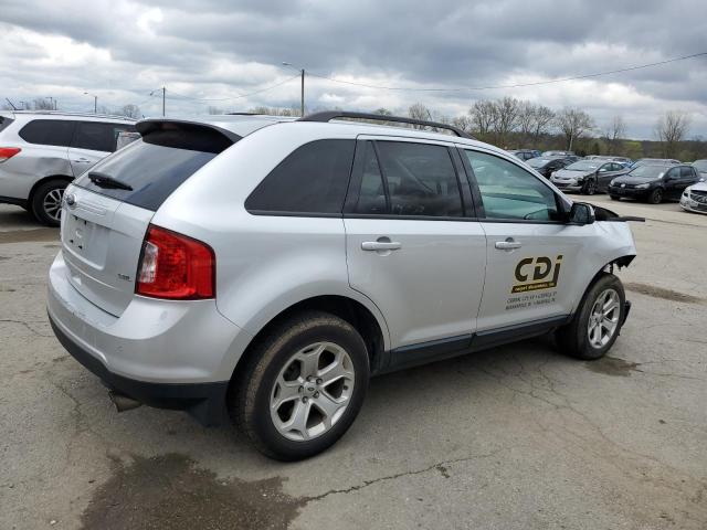 2FMDK3JC5DBE16194 - 2013 FORD EDGE SEL SILVER photo 3