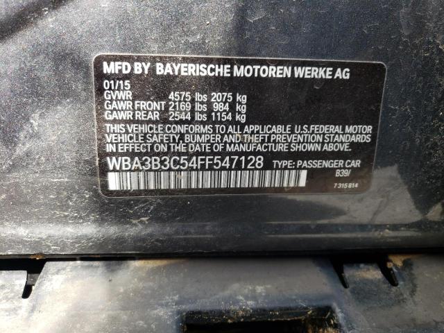 WBA3B3C54FF547128 - 2015 BMW 328 XI GRAY photo 12