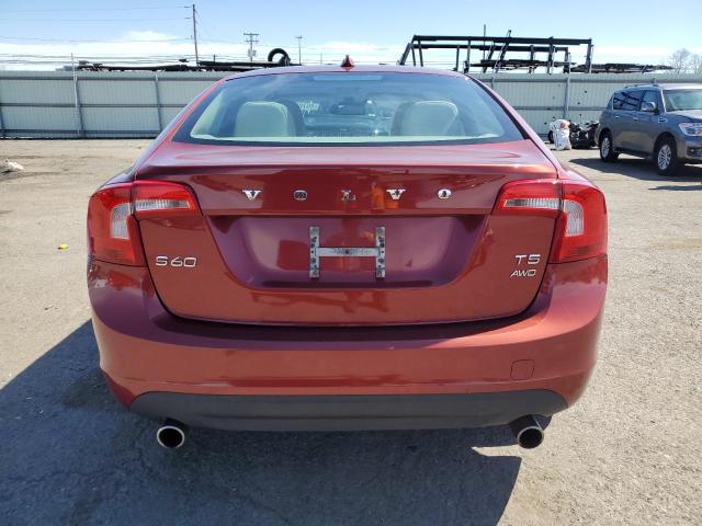 YV1612FH8D2218658 - 2013 VOLVO S60 T5 RED photo 6