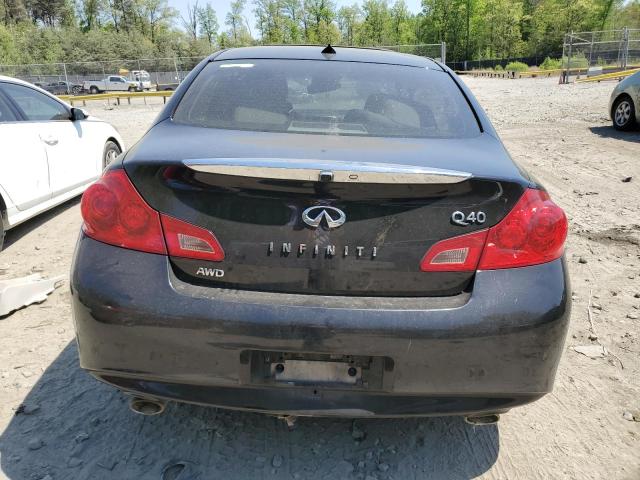 JN1CV6AR6FM523686 - 2015 INFINITI Q40 BLACK photo 6