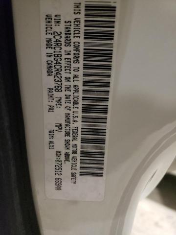 2C4RC1BG4CR423768 - 2012 CHRYSLER TOWN & COU TOURING 白色 照片 12