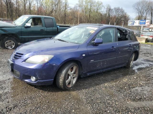 JM1BK343351243716 - 2005 MAZDA 3 HATCHBACK BLUE photo 1