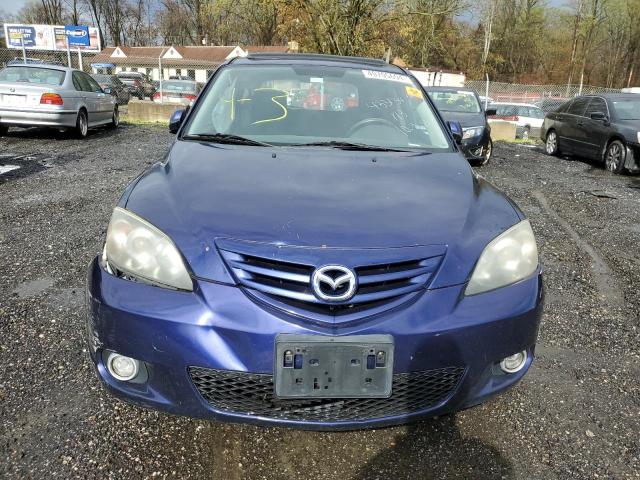 JM1BK343351243716 - 2005 MAZDA 3 HATCHBACK BLUE photo 5