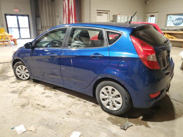 KMHCT5AE7GU268313 - 2016 HYUNDAI ACCENT SE BLUE photo 2