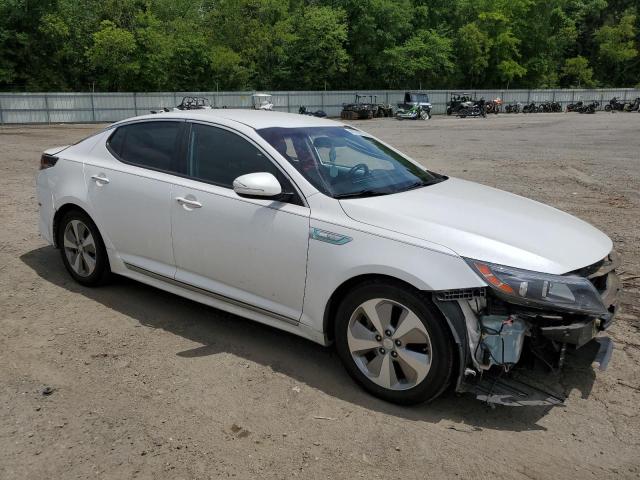 KNAGN4AD3F5091752 - 2015 KIA OPTIMA HYBRID WHITE photo 4