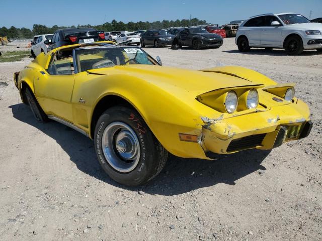 1Z37J5S414341 - 1975 CHEVROLET STINGRAY YELLOW photo 4