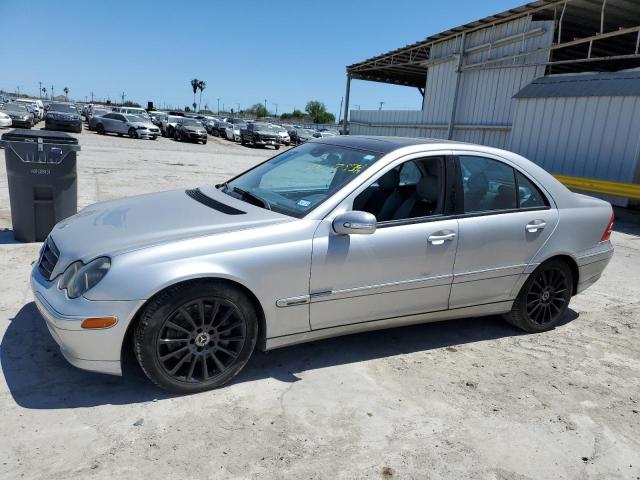 WDBRF40J54A625174 - 2004 MERCEDES-BENZ C 230K SPORT SEDAN SILVER photo 1