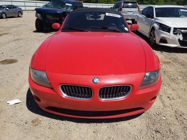 4USBT33473LS45116 - 2003 BMW Z4 2.5 RED photo 5