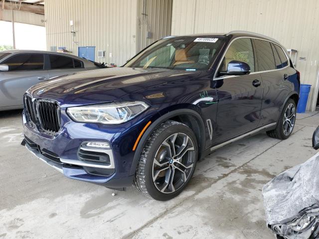5UXCR6C57KLL63490 - 2019 BMW X5 XDRIVE40I BLUE photo 1