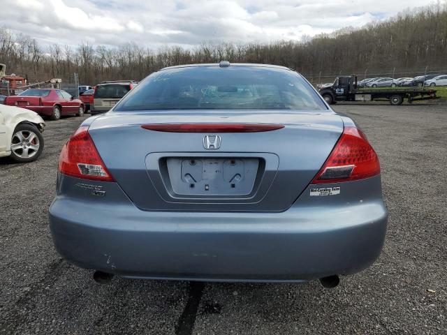 1HGCM82687A000447 - 2007 HONDA ACCORD EX BLUE photo 6