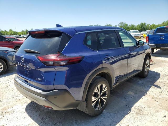 5N1AT3BA6MC735844 - 2021 NISSAN ROGUE SV BLUE photo 3