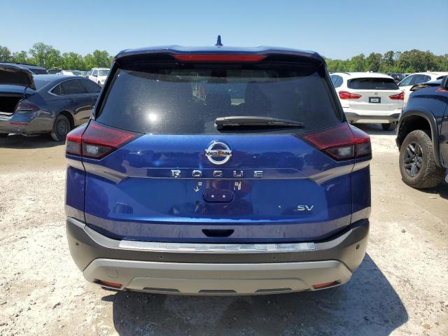 5N1AT3BA6MC735844 - 2021 NISSAN ROGUE SV BLUE photo 6