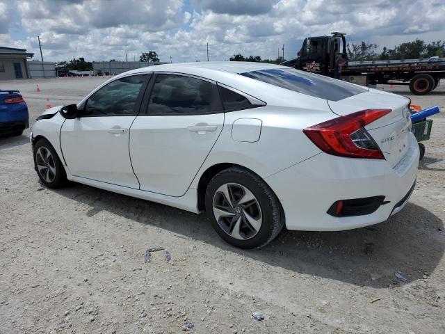 19XFC2F60KE005461 - 2019 HONDA CIVIC LX WHITE photo 2