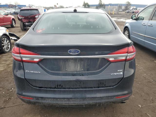 3FA6P0LU9HR386990 - 2017 FORD FUSION SE HYBRID BLACK photo 6