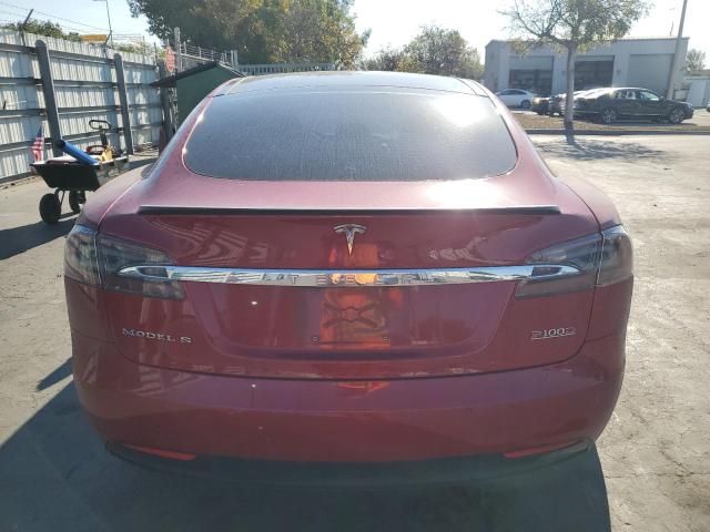 5YJSA1E42JF240029 - 2018 TESLA MODEL S RED photo 6